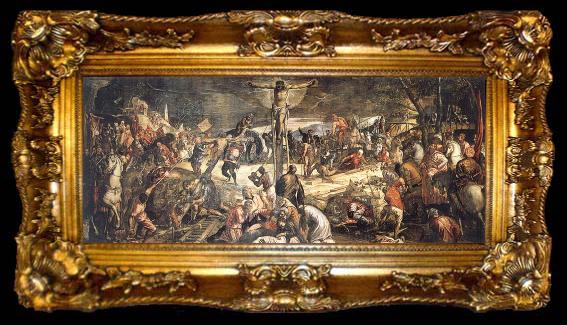 framed  TINTORETTO, Jacopo Crucifixion, ta009-2